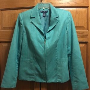 Evan-Picone turquoise blazer
